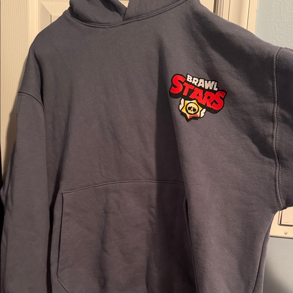 Zara Brawl Stars Logo Grey Hoodie